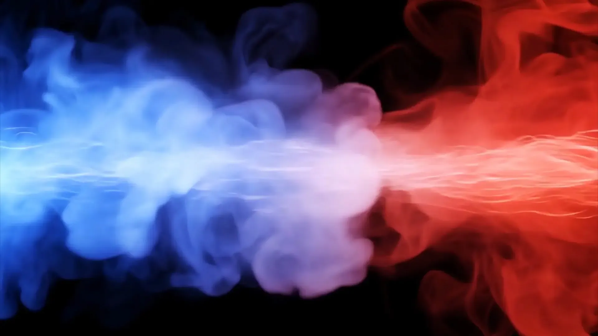 Red and Blue Smoke Clash Title Animation Background